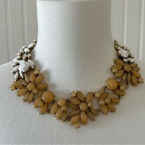 J. Crew Two-Tone Floral Statement Necklace
